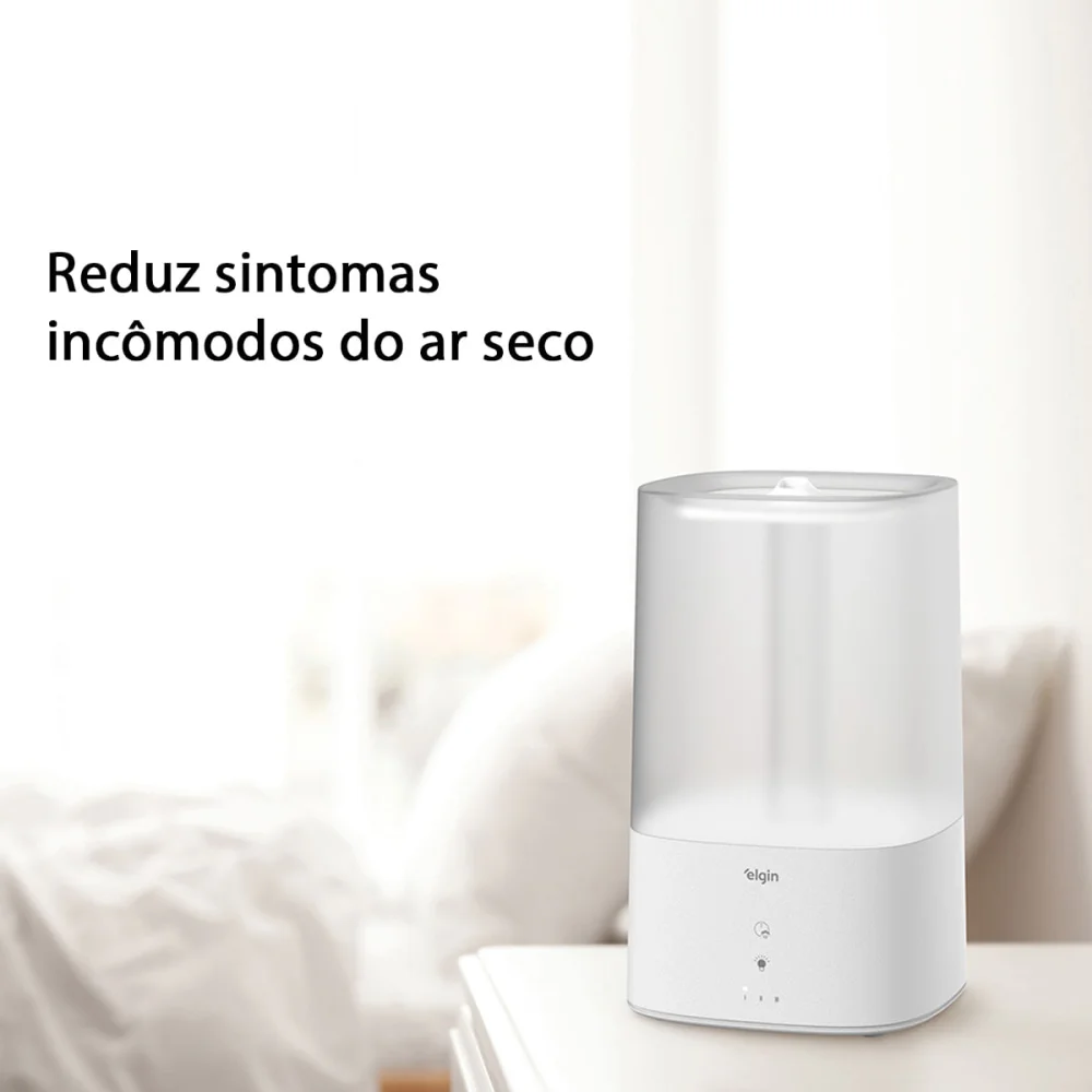 Umidificador de Ar Touch e Aromatizador 4 Litros 45UTZN04N0AB Elgin Bivolt