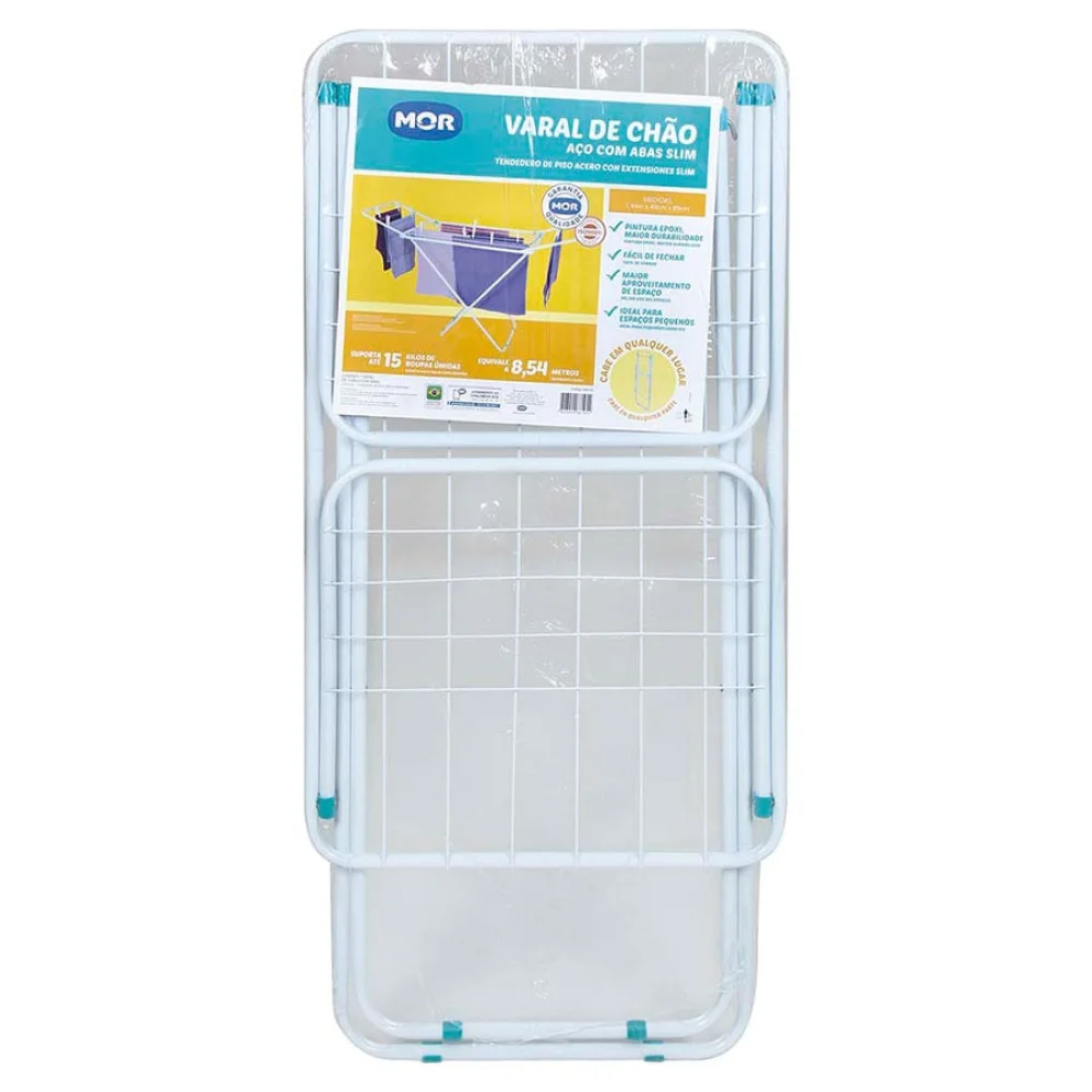 Varal de Chão com Abas Slim 006105 Mor