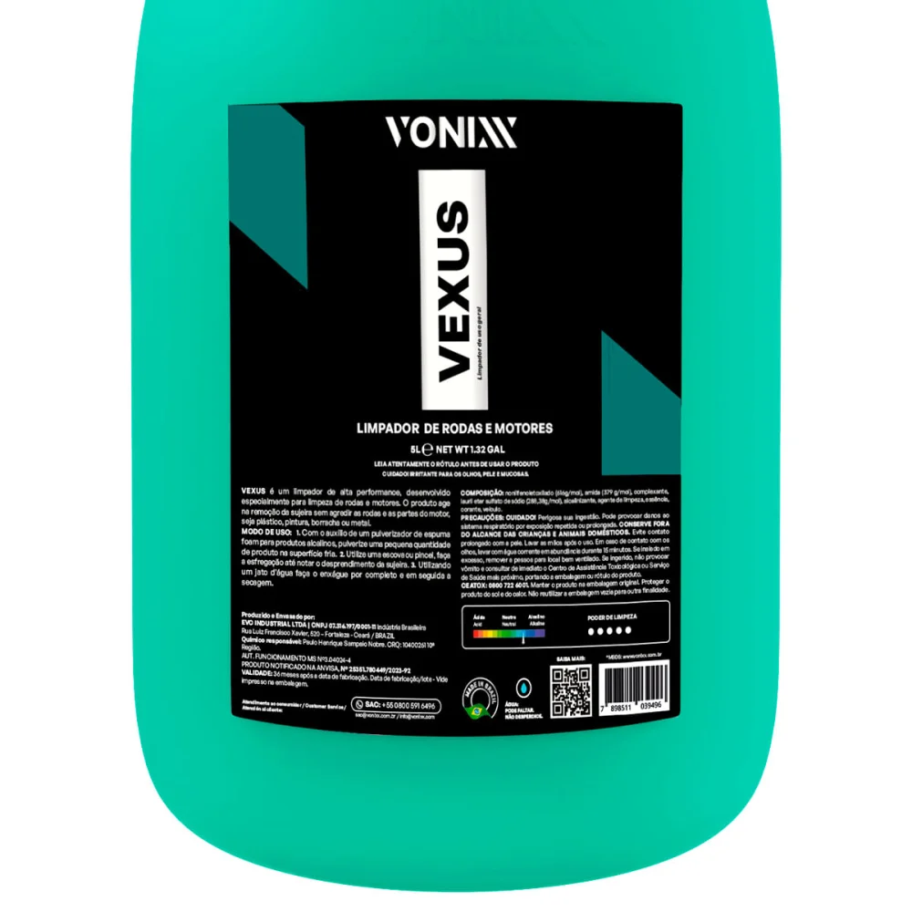 Vexus Limpador de Rodas e Motor 2050428 Vonixx 5 Litros