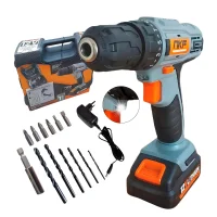 Furadeira Parafusadeira à Bateria 12V com Maleta e 13 Acessórios FP12X NKF