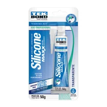 Adesivo de Silicone Acético Aquario Maxx Blister Sac2201 Tekbond 50g