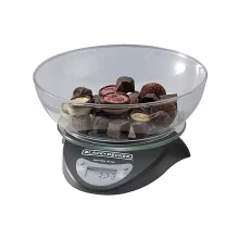 Balança à Bateria para Cozinha Preta BC250-BR Black&Decker