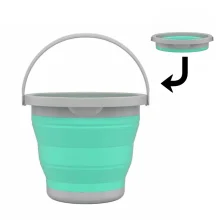 Balde Retrátil 5 Litros Verde Água RET3512 Flashlimp