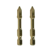 Bit Phillips 50mm PH2 Impact Gold para Madeira com 2 Peç B-28307 Makita