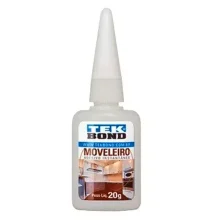 Cola Instantânea Moveleiro 20g Bico Anti Entupimento Tek Bond
