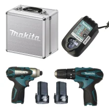 Combo Parafusadeira Furadeira e Parafusadeira de Impacto à Bateria DK1493 Makita