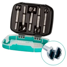 Conjunto 5 Brocas Forstner Tamanhos 15 e 20 e 25 e 30 e 35mm 100200 Wolfcraft