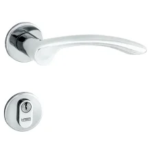 Conjunto 6239 de Fechadura Externa e Maçaneta ST2 55 R303 Cromado Acetinado - La Fonte - 21240028