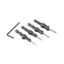 Conjunto de Broca Escareadora para Madeira 4 Peç D-73455 Makita