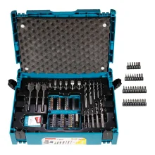 Conjunto de Brocas e Bits Makpac com 100 Peç B-45032 Makita