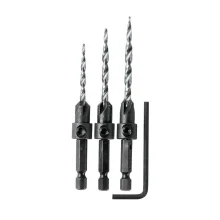 Conjunto de Brocas Escariadoras 3 peç com Chave Exagonal A-99661 Makita