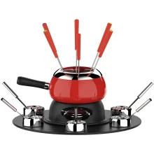 Conjunto Fondue Base Giratória Panela 145L com 23 Peç Vermelho HH7879A Euro