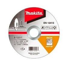Disco Abrasivo de Corte para Inox 115 x 1.0 x 2223mm B-12217 Makita
