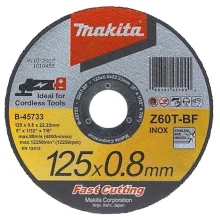 Disco de Corte Abrasivo Fast Cutting 125x0.8x2223mm B-45733-25 Makita