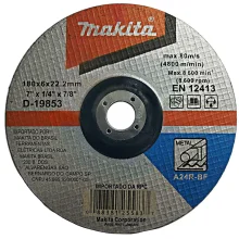 Disco de Corte Desbaste Abrasivo 180mm D-19853-5 Makita