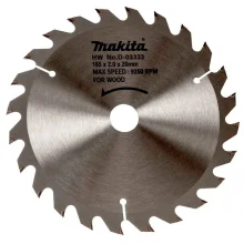 Disco de Serra 165mm 24 Dentes D-03333 Makita