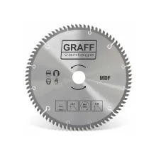Disco de Serra Circular para MDF 250mm 80 Dentes Graff Vantage