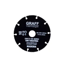 Disco de Serra com Tungstênio para Madeira 110x20mm Graff Vantage