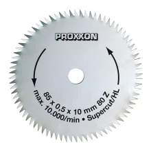 Disco de Serra Super Cut 85mm 80 Dentes para FET 28731 Proxxon