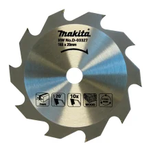 Disco de Serra TCT 165mm 10 Dentes para Madeira D-03327 Makita