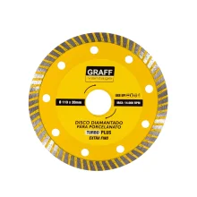 Disco Diamantado Turbo para Porcelanato 110x20mm Extra Fino Graff Vantage