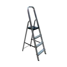 Escada de Alumínio Pro Reforçada 4 Degraus ESC0024 Botafogo