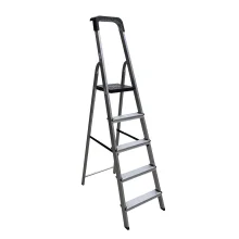 Escada de Alumínio Pro Reforçada 5 Degraus ESC0025 Botafogo