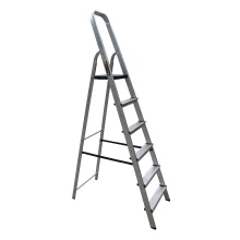 Escada de Alumínio Pro Reforçada 6 Degraus ESC0026 Botafogo