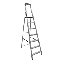 Escada de Alumínio Pro Reforçada 7 Degraus ESC0027 Botafogo