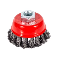 Escova de Aço Trançado Tipo Copo com Rosca 60mm Graff Vantage