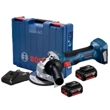 Esmerilhadeira à Bateria 125mm e 2 Baterias 18V 4.0Ah e Maleta GWS 180-LI Bosch
