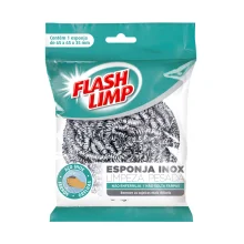 Esponja Limpeza Pesada Inox EA1409 Flashlimp