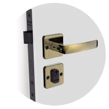 Fechadura Pali Reta Externa Antique ROS25 40X53 PY50 Soprano