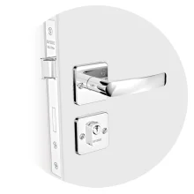 Fechadura Pali Reta Externa ROS25 Cromado PY53 03001077617 Soprano