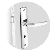 Fechadura Popline Reta Banheiro Cromado ESP26 40X53 03003081118 Soprano