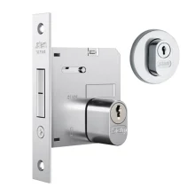 Fechadura Porta de Correr Roseta Redonda Inox 1006 RI 10894 Stam