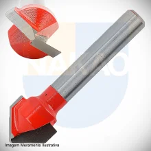 Fresa A6 D12.7 H10 H44.5 Z2 90º F03FR01622 20-10406 Bosch