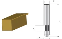 Fresa para Rebaixo em Fórmica HT 6mm D-09335 Makita