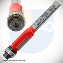 Fresa para Tupia Reta com Rolamento Widea para Madeira e Acrilico 127mm 42-11012 Freud