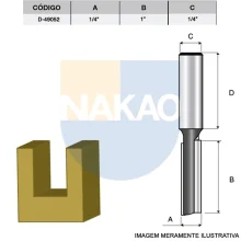 Fresa Paralela Dupla 1/4 Pol D-49052 Makita