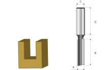 Fresa Paralela Dupla 20mm D-09313 Makita