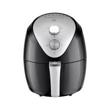 Fritadeira Elétrica Sem Óleo 1270W Fryer Silver AFS Preta Agratto