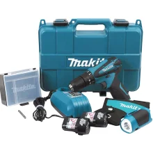 Furadeira de Impacto e Parafusadeira à Bateria 12v e Lanterna HP330DWLE Makita