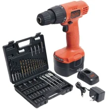 Furadeira e Parafusadeira à Bateria 12V e 50 Acessórios CD121K50-BR BlackDecker Bivolt