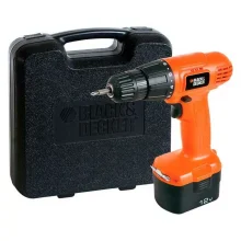Furadeira e Parafusadeira à Bateria 12V e Maleta Plástica CD121K-BR Black&Decker