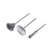 Jogo de 3 Mini Escovas Haste de 235mm 211400 Wolfcraft