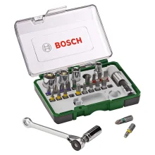 Jogo de Bits 27 Peç e Chave Catraca Bosch