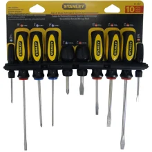 Jogo de Chaves de Fenda e Reta e Cruzada 10 Peças 60-100U Stanley