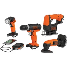 Jogo de Ferramentas 4 em 1 à Bateria GoPak 12V-BDCK502C1-B3 BlackDecker