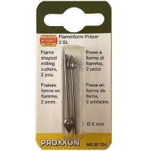 Jogo de Fresas Tipo Chama em Tungstênio 6mm 28724 Proxxon 2 peç